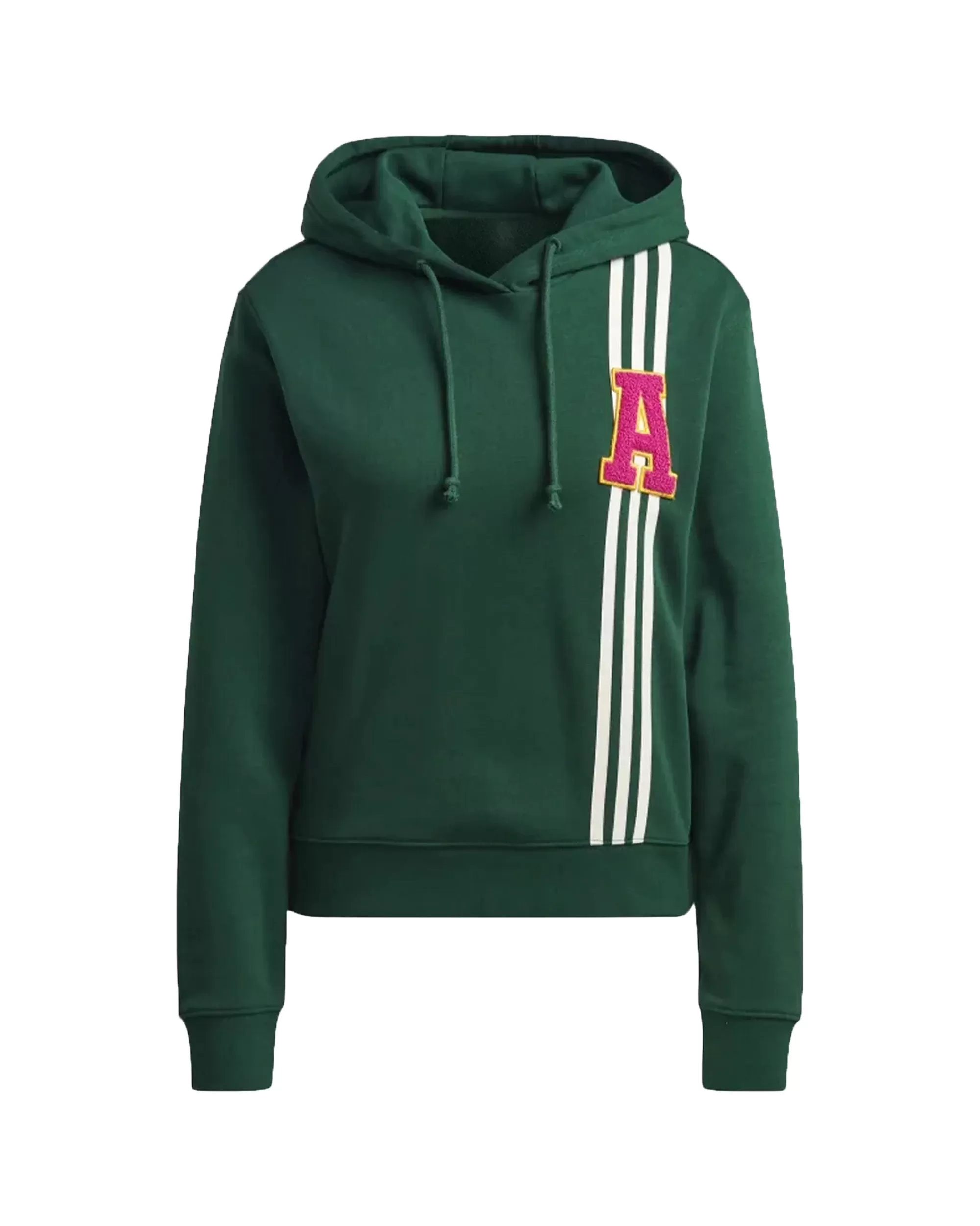 Felpa Donna Adidas Big Logo Verde