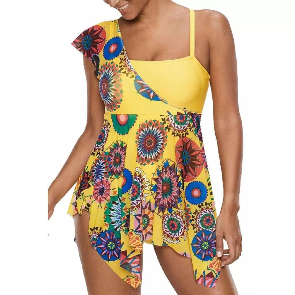 Floral One-Piece Swimwear