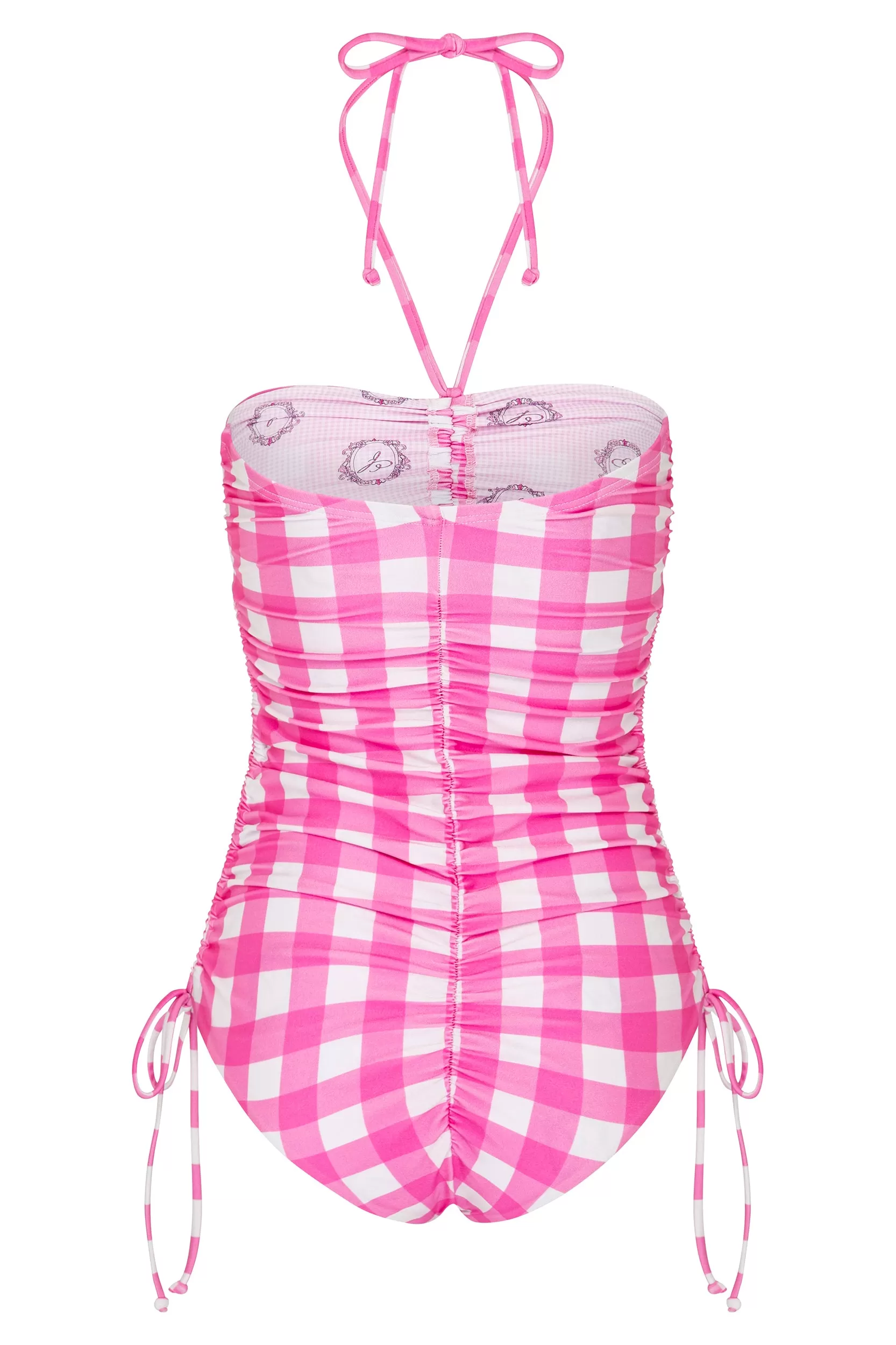 Gingham Halter One Piece