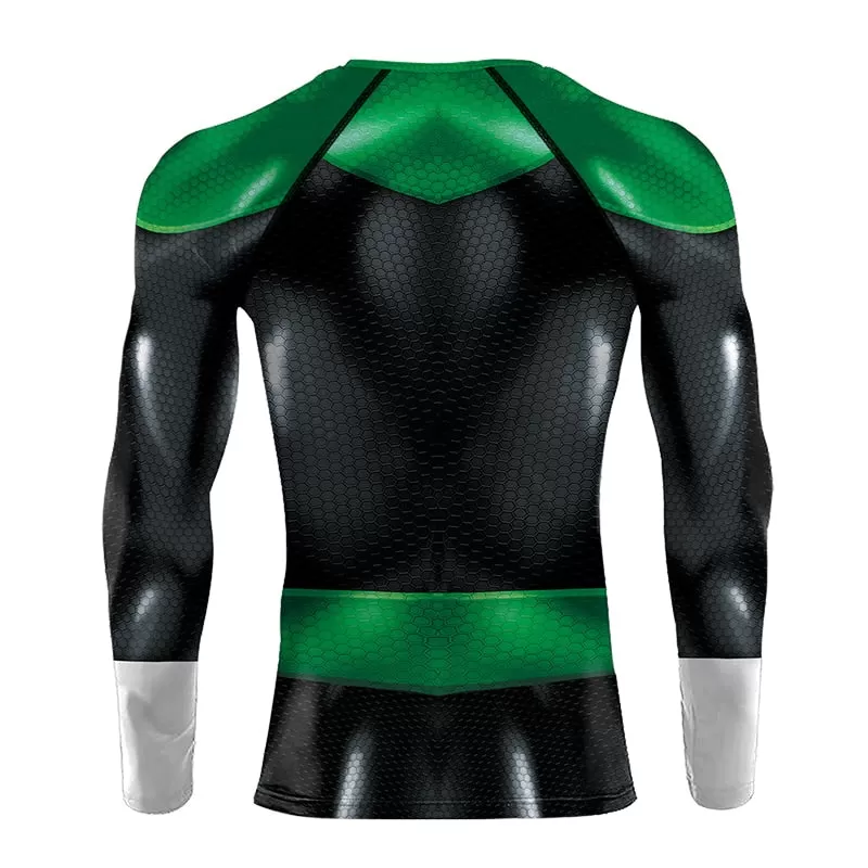 Green Lantern Compression 'War of the Lanterns' Long Sleeve Rashguard