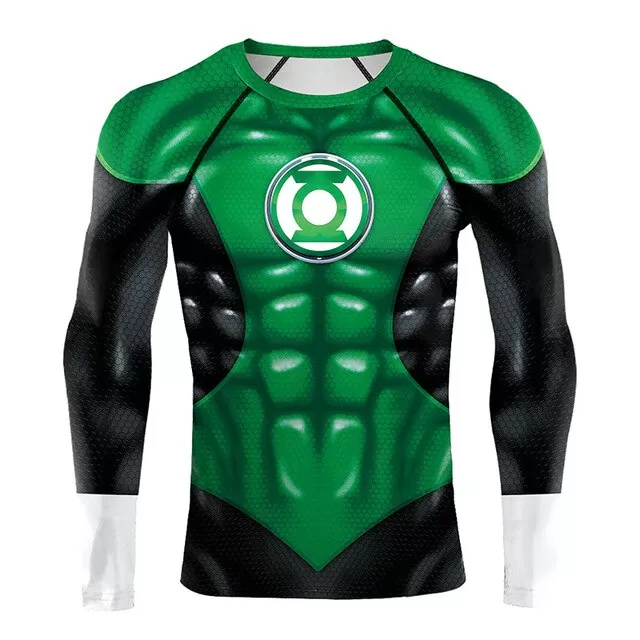 Green Lantern Compression 'War of the Lanterns' Long Sleeve Rashguard