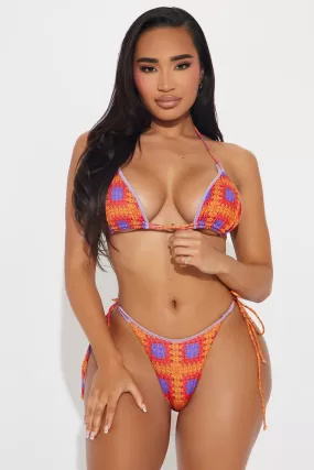 Hint Of Summer 2 Piece Bikini - Orange/combo