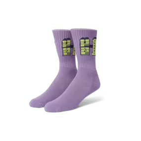 HUF HUF ONE SOUND CREW SOCK-PURPLE