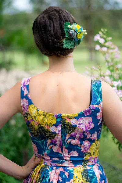 Jacqueline Mustard & Pink Dress