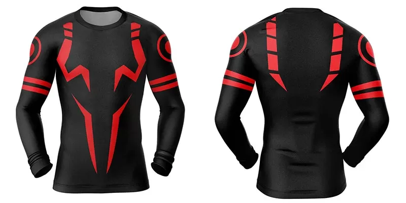 Jujutsu Kaisen 'Yuji' Long Sleeve Compression Rashguard