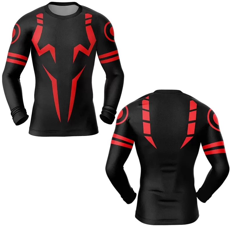 Jujutsu Kaisen 'Yuji' Long Sleeve Compression Rashguard