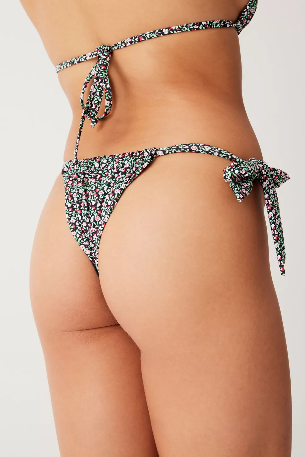 Kealy Tie Side Cheeky Bikini Bottom - Summer Nights