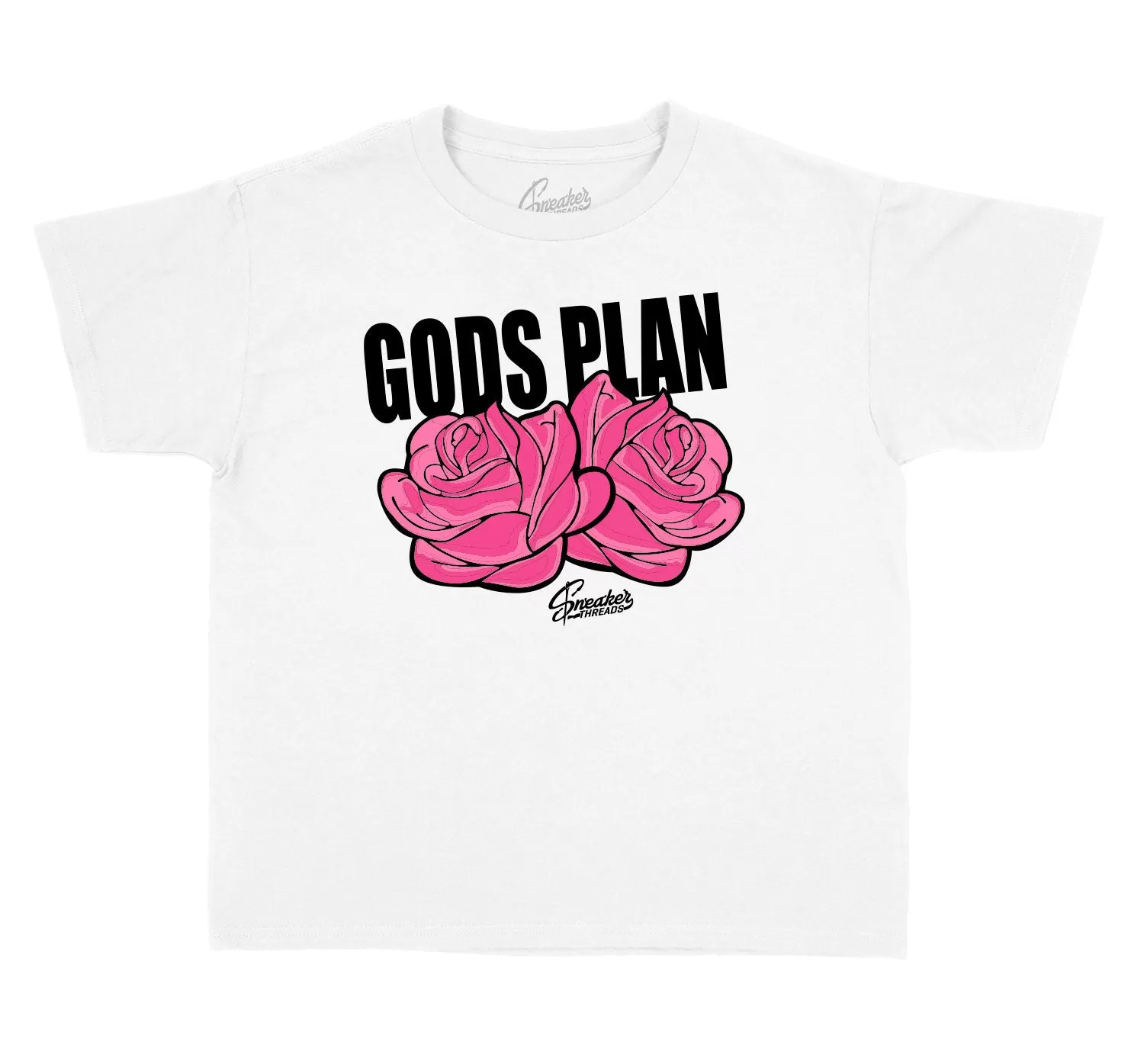 Kids Pinksicle 8 Shirt - Gods Plan - White