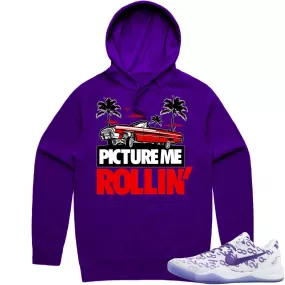 Kobe 8 Court Purple 8s Hoodie to Match - RED PMR