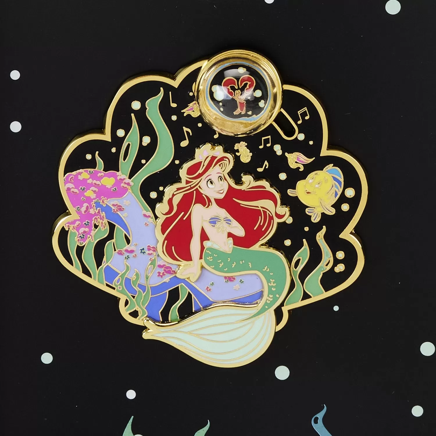 Loungefly Disney The Little Mermaid 35th Anniversary Life is the Bubbles 3 Collector Box Pin