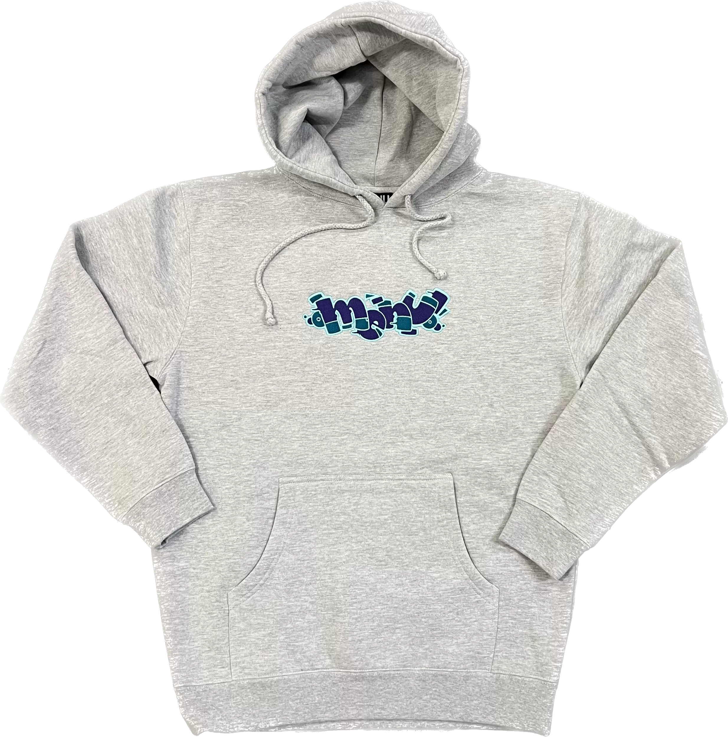 Menu Smurc Embroidered Hoody - Heather Grey