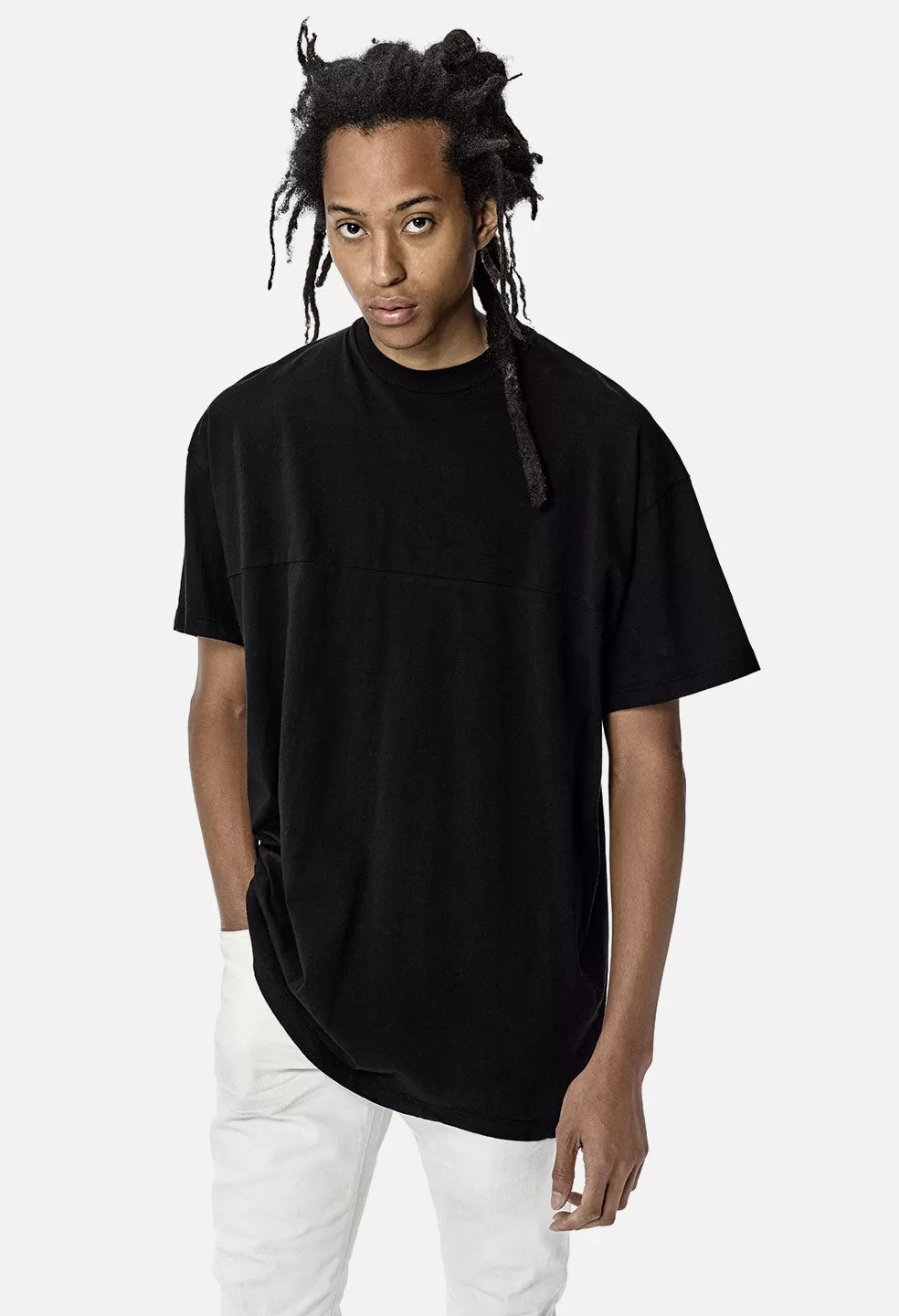 Mock Panel Tee / Black