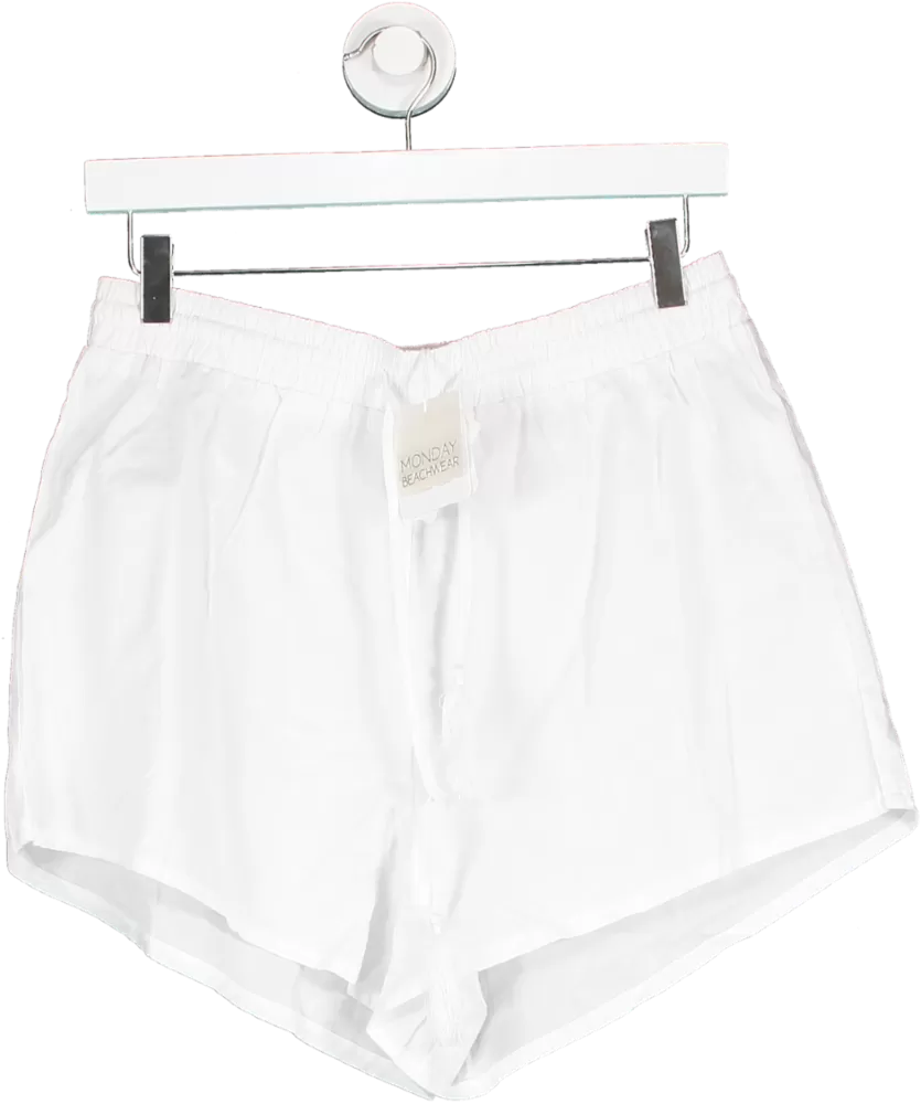 Monday Swimwear White La Jolla Short UK M