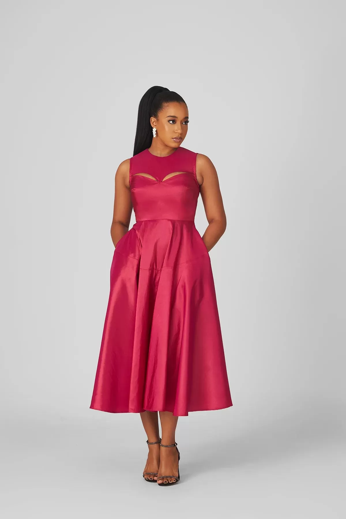 M.O.T Remi Dress, Sleeveless midi dress with cut-outs