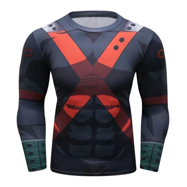 My Hero Academia 'Bakugo Armor' Elite Long Sleeve Rashguard