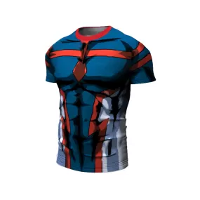 My Hero Academia Compression 'Young Might' Premium Short Sleeve Rashguard