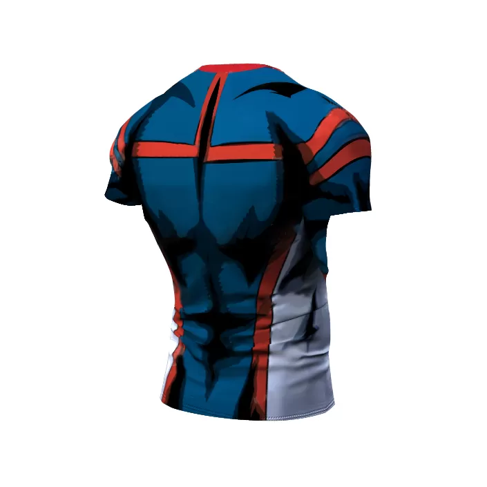 My Hero Academia Compression 'Young Might' Premium Short Sleeve Rashguard