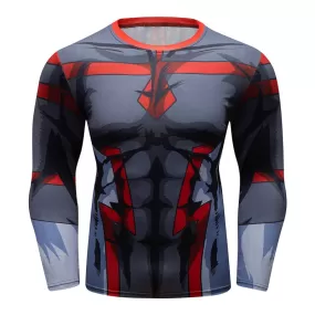 My Hero Academia 'Young Might | Grey' Elite Long Sleeve Rashguard