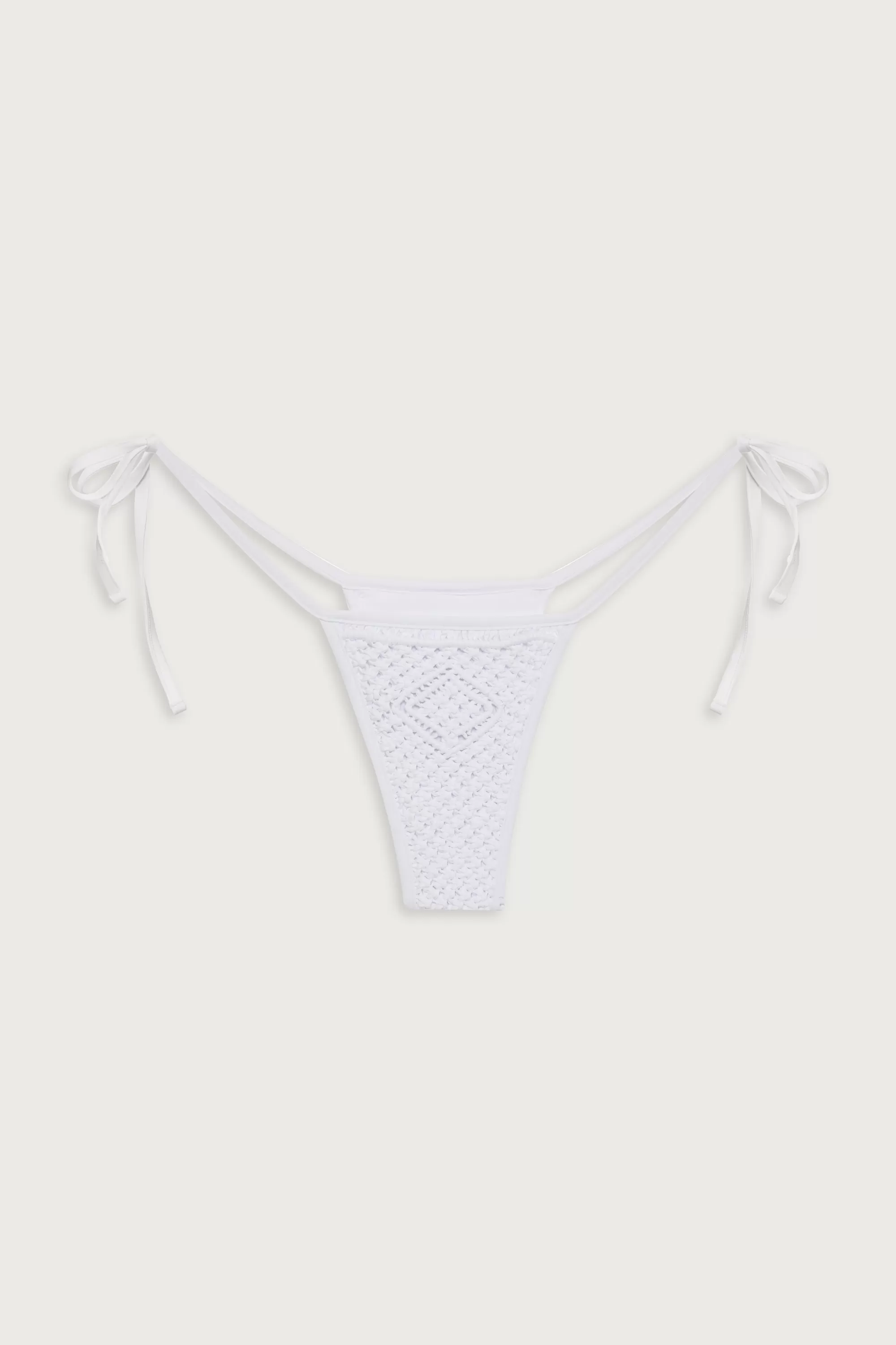 Naia Tie Side Skimpy Bikini Bottom - Optic White