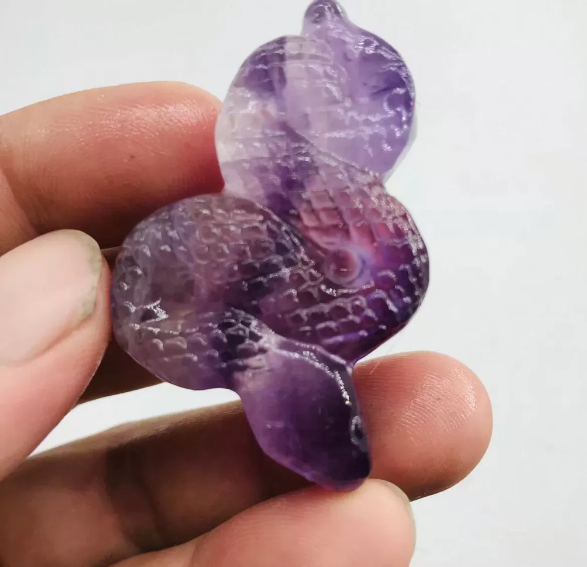 Natural Fluorite Snake