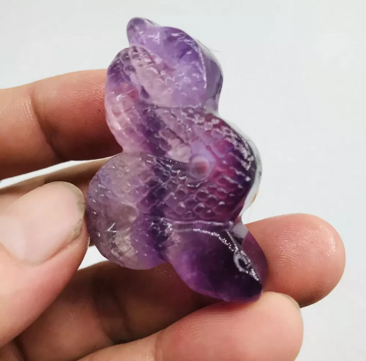 Natural Fluorite Snake