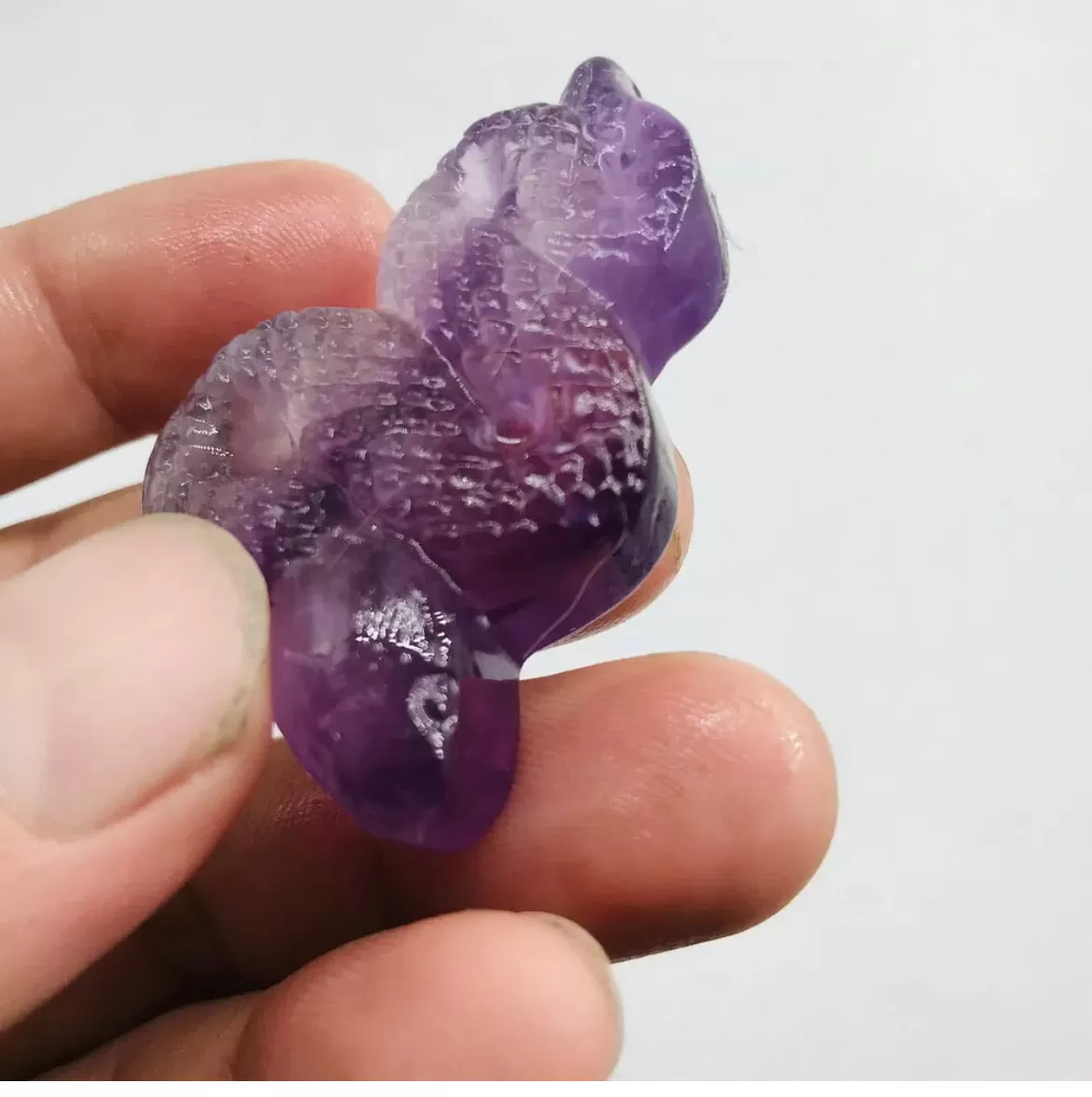 Natural Fluorite Snake