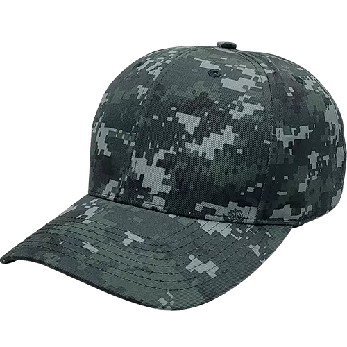 Navy Digital Camo 6 Panel Cap - KL100ND