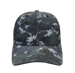 Navy Digital Camo 6 Panel Cap - KL100ND