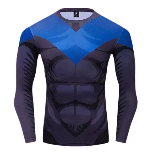 Nightwing Compression 'Serious' Long Sleeve Rashguard