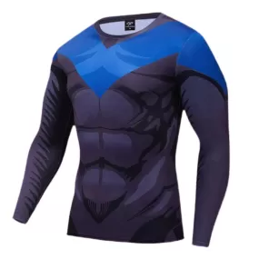 Nightwing Compression 'Serious' Long Sleeve Rashguard