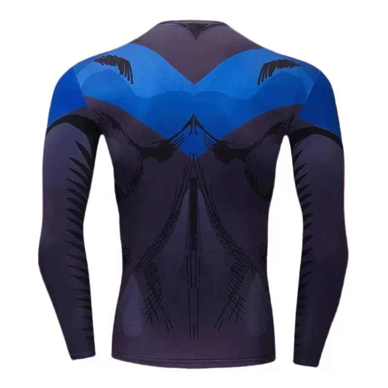 Nightwing Compression 'Serious' Long Sleeve Rashguard