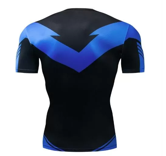 Nightwing Short Sleeve Compression Rashguard