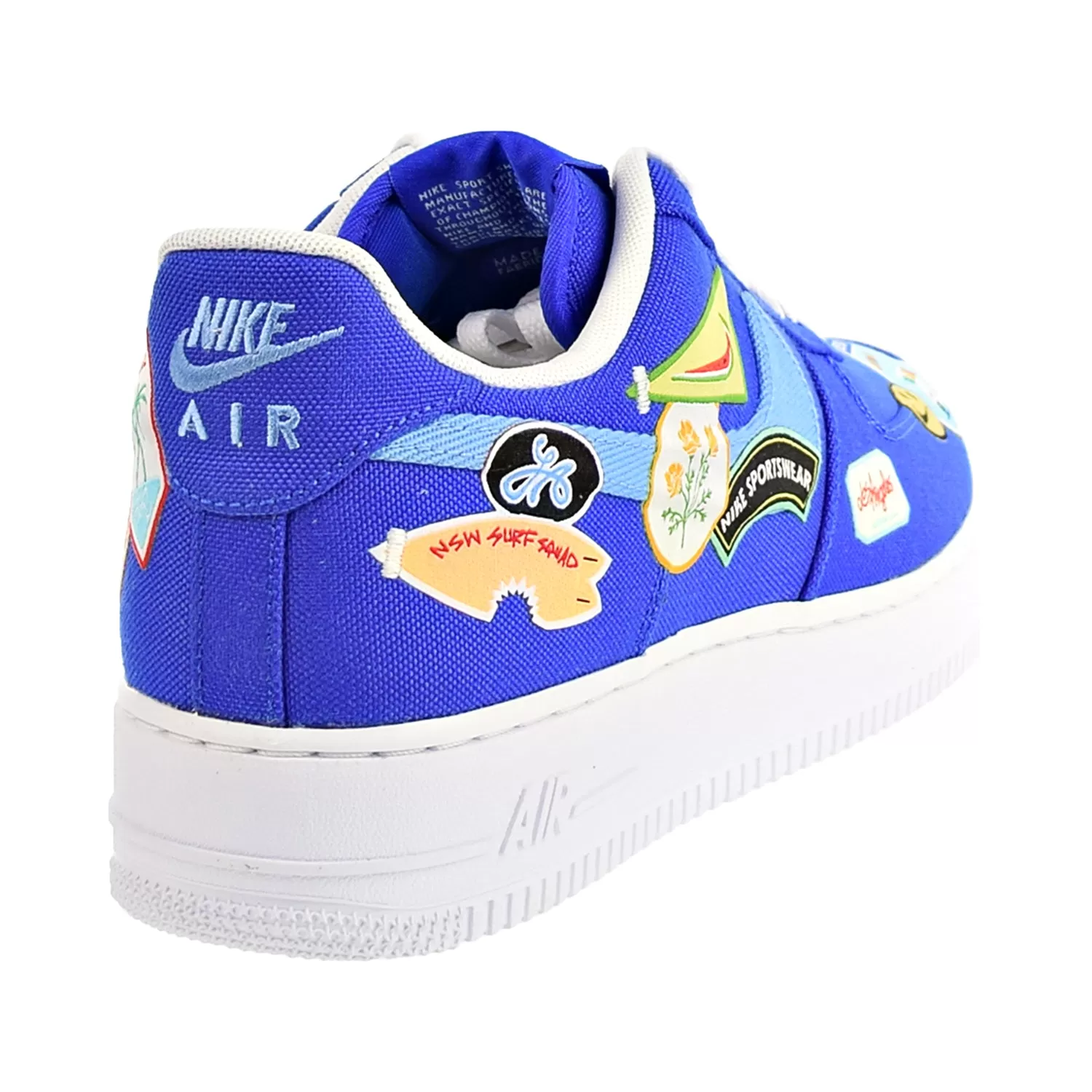 Nike Air Force 1 '07 Los Angeles Patched Up Men's Shoes Racer Blue-White