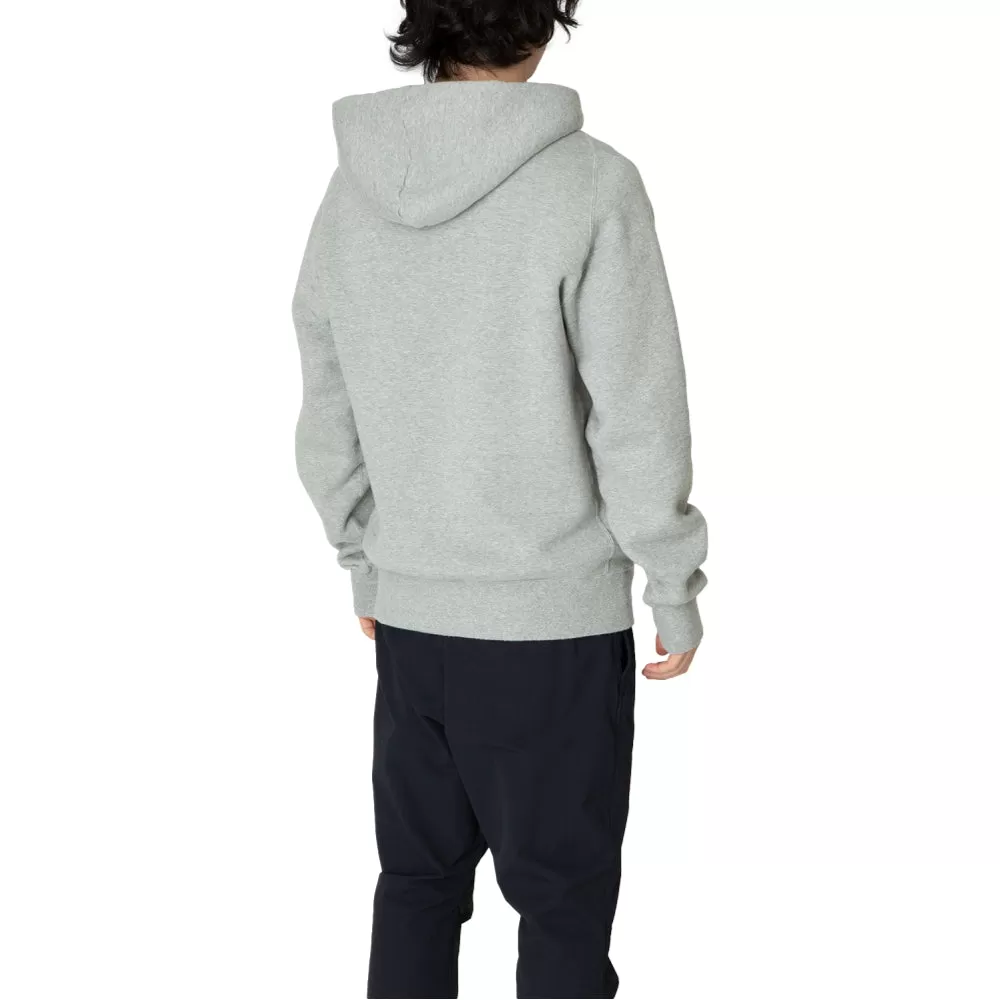 NONNATIVE DWELLER FULL ZIP HOODY COTTON SWEAT-GREY