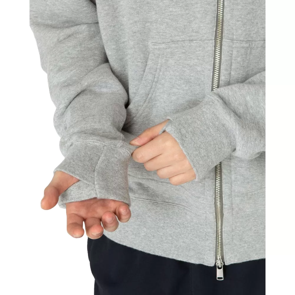 NONNATIVE DWELLER FULL ZIP HOODY COTTON SWEAT-GREY