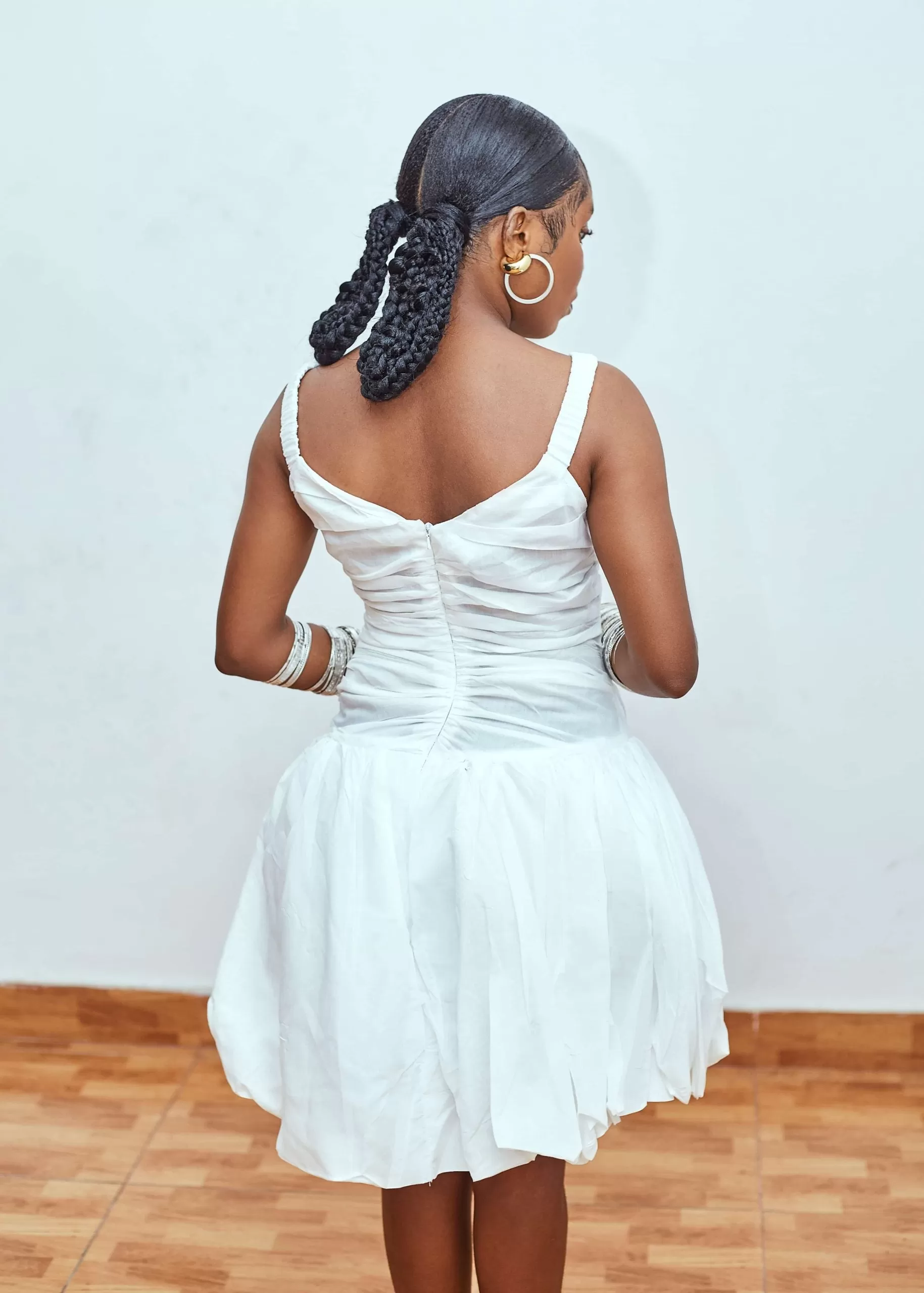 Nyosi Brand The Koju Dress with Gather Detail and Scrunchie Straps