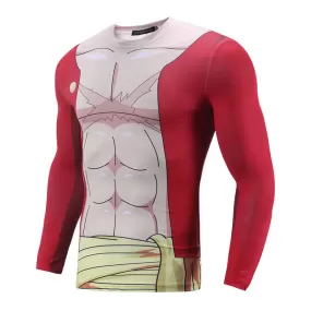 One Piece Compression 'Monkey D. Luffy' Long Sleeve Rashguard