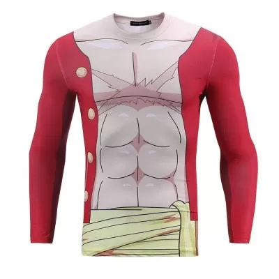 One Piece Compression 'Monkey D. Luffy' Long Sleeve Rashguard