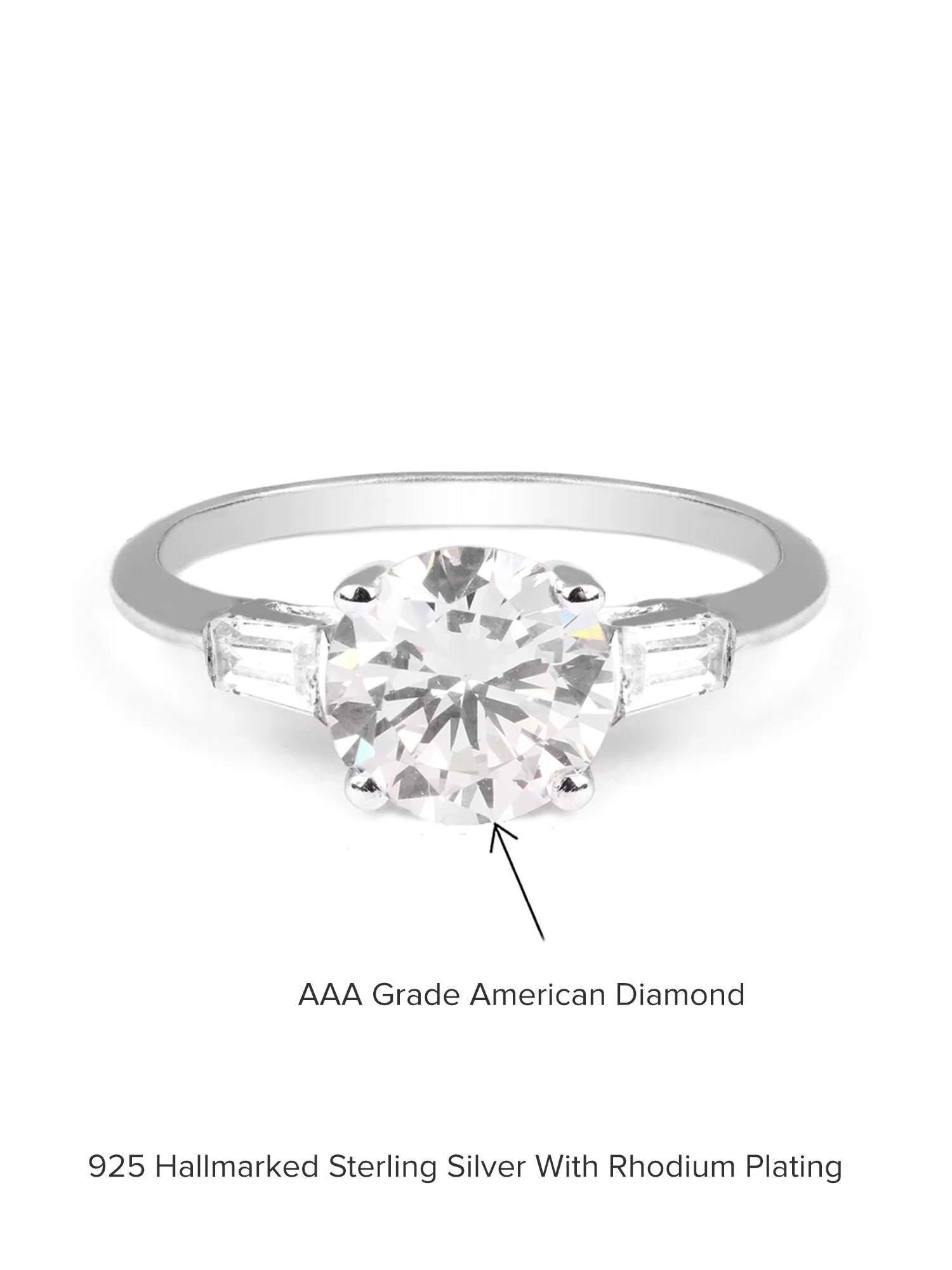 Ornate 2 Carat Solitaire Ring For Women