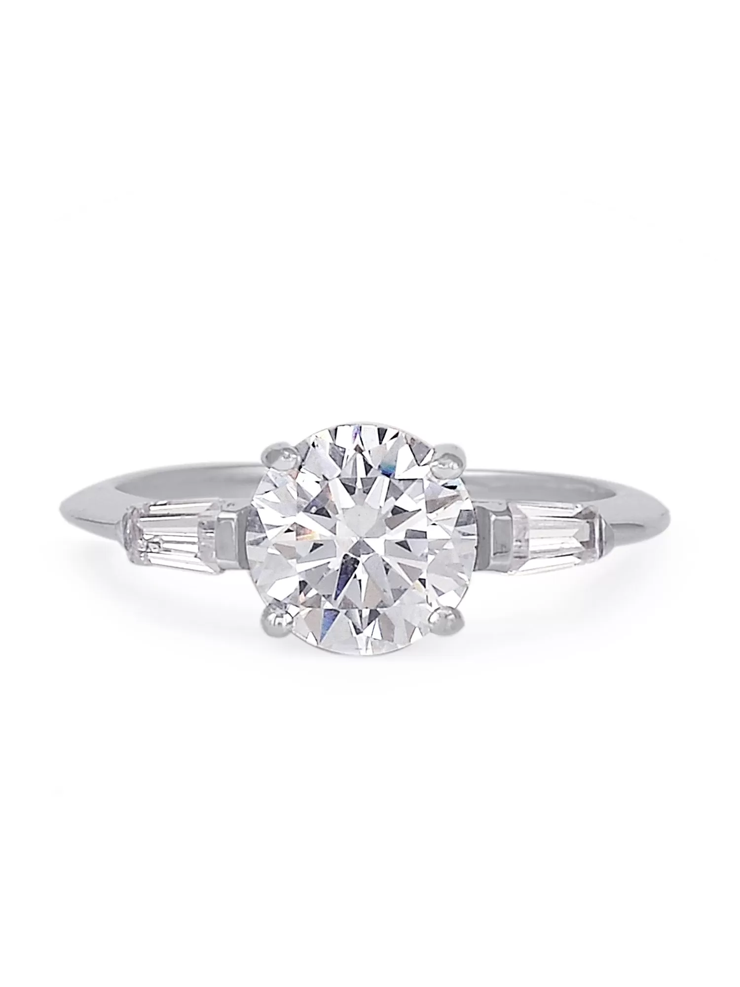 Ornate 2 Carat Solitaire Ring For Women