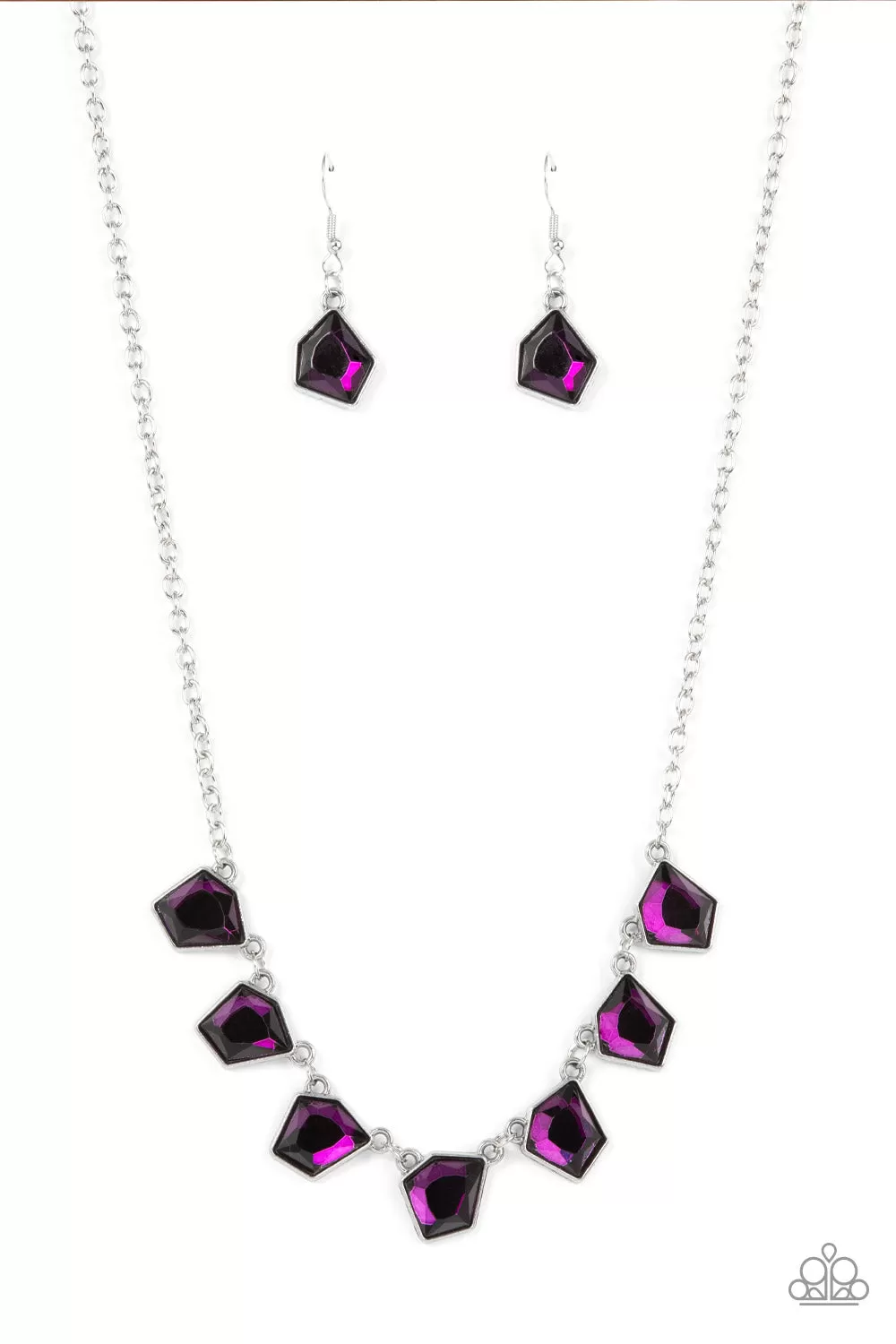 Paparazzi Experimental Edge - Purple Short Necklace