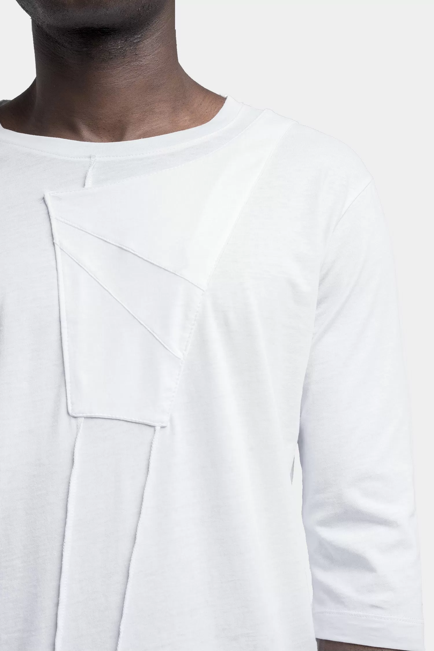 Patch panel t-shirt, White