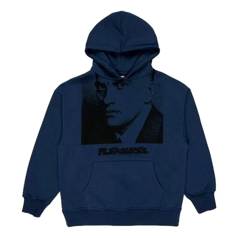 PLEASURES BACKBONE HOODY-SLATE