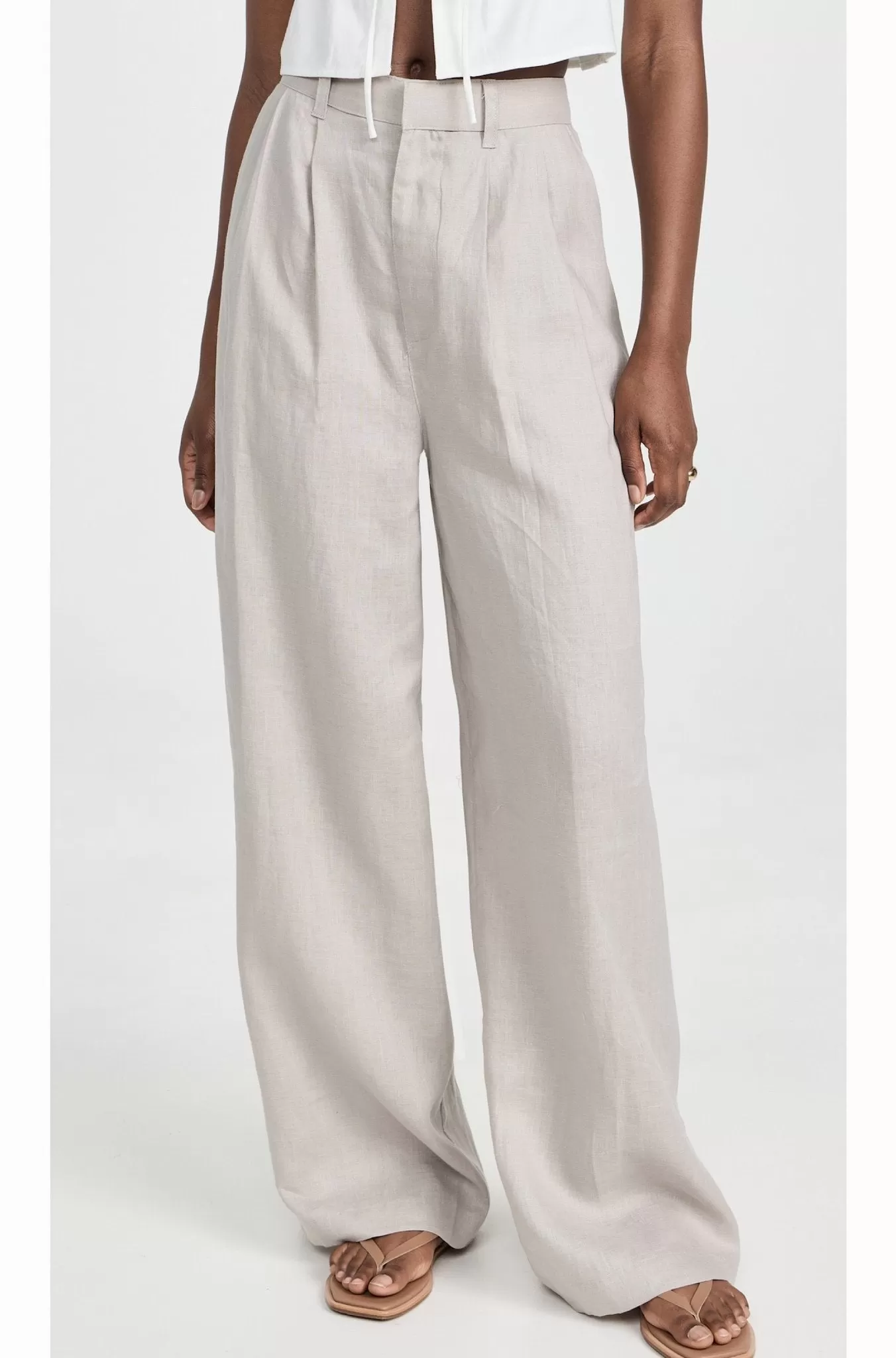 Pleated Linen Pant