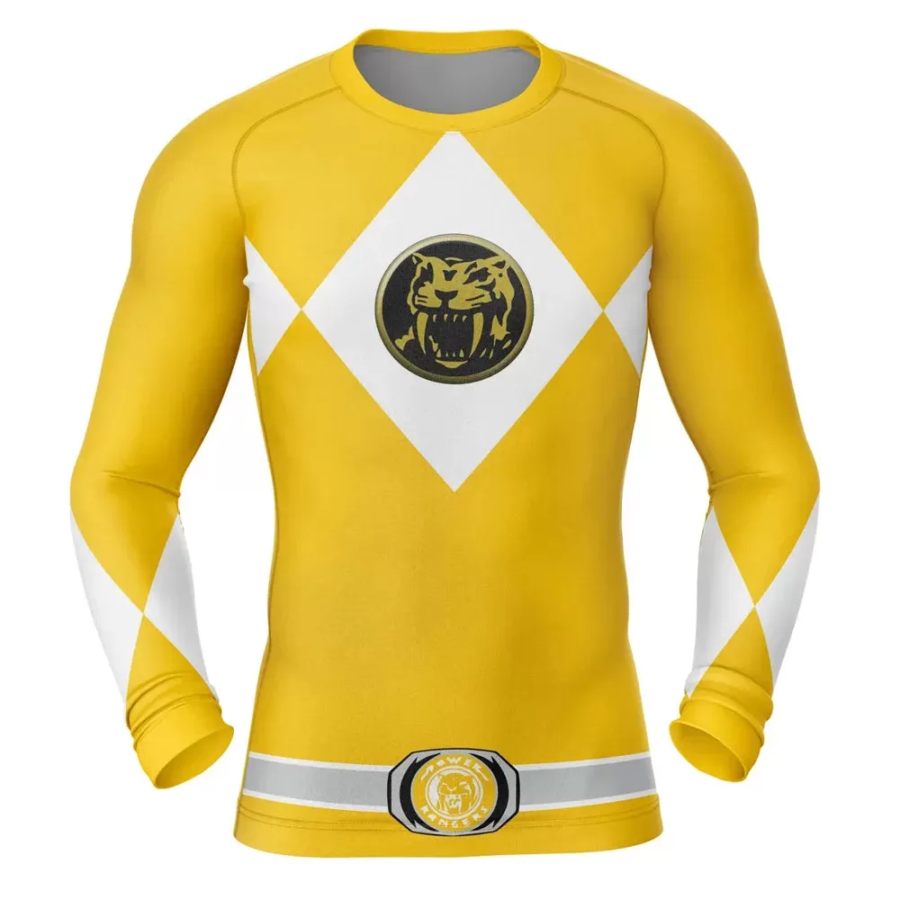 Power Rangers 'Yellow Ranger' Long Sleeve Compression Rashguard