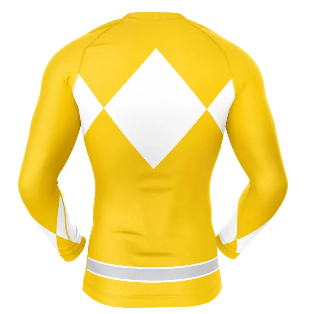 Power Rangers 'Yellow Ranger' Long Sleeve Compression Rashguard