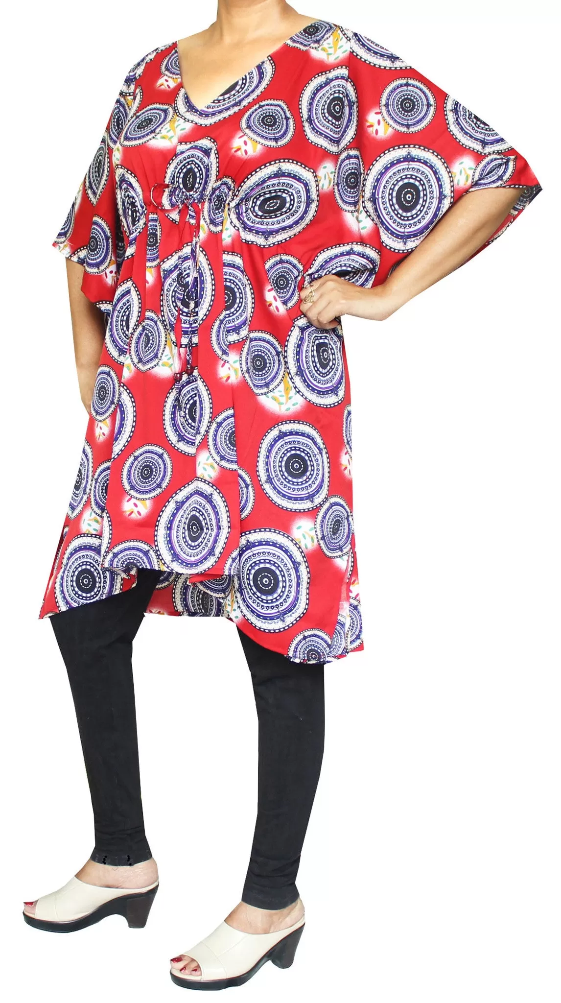 Printed Womens Caftan Beach Beachwear Dress