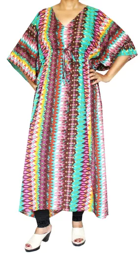 Printed Womens Caftan Evening Maxi Loungewear Kaftan