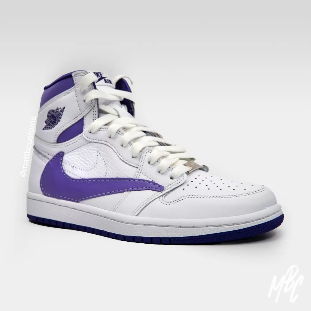 Purple Reverse Swoosh - Jordan 1 High | UK 4 Womens