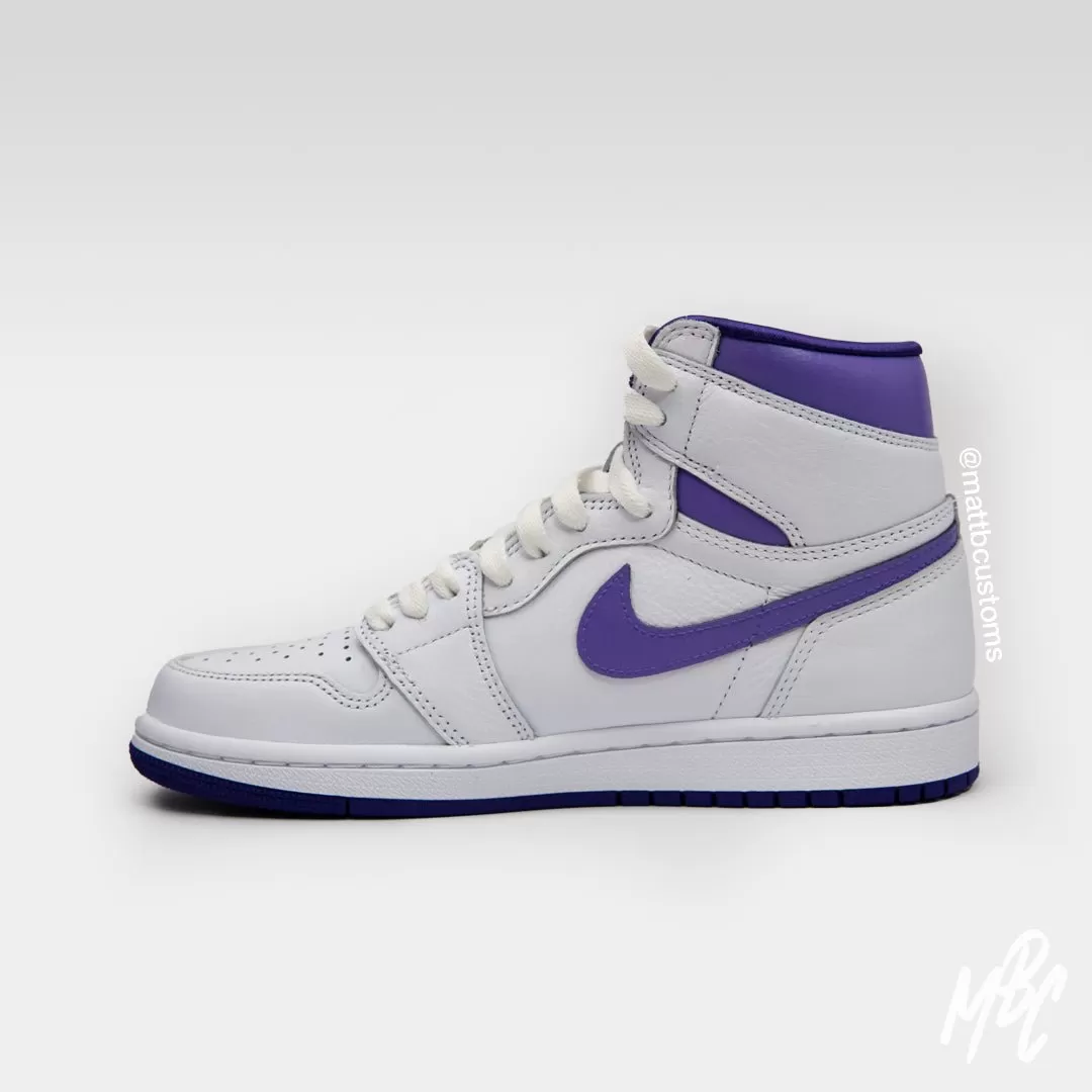 Purple Reverse Swoosh - Jordan 1 High | UK 4 Womens